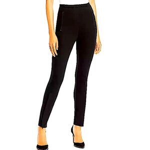 WAYF Black Oneal Split Hem Leggings Side Zippers Size Small